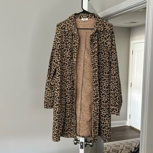 Leopard Trench-type Jacket